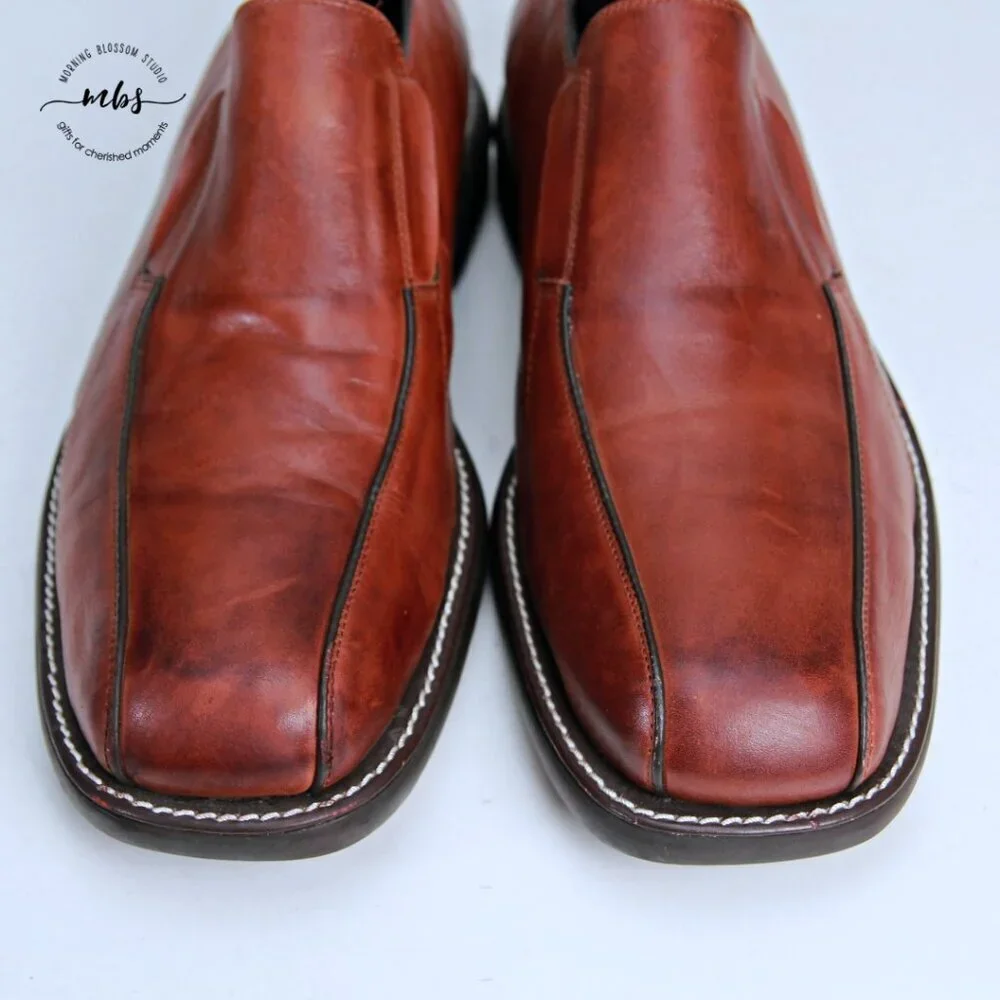 Rush By Gordon Rush Leather Loafers Brown Men‎ 12